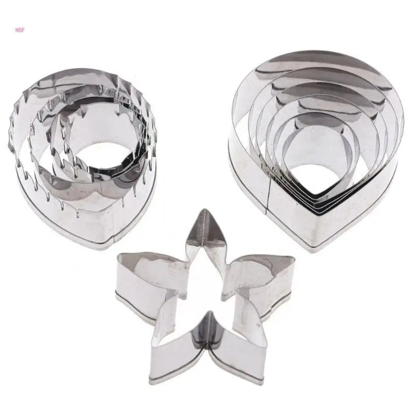 Rose Flower Cookie Cutter Set