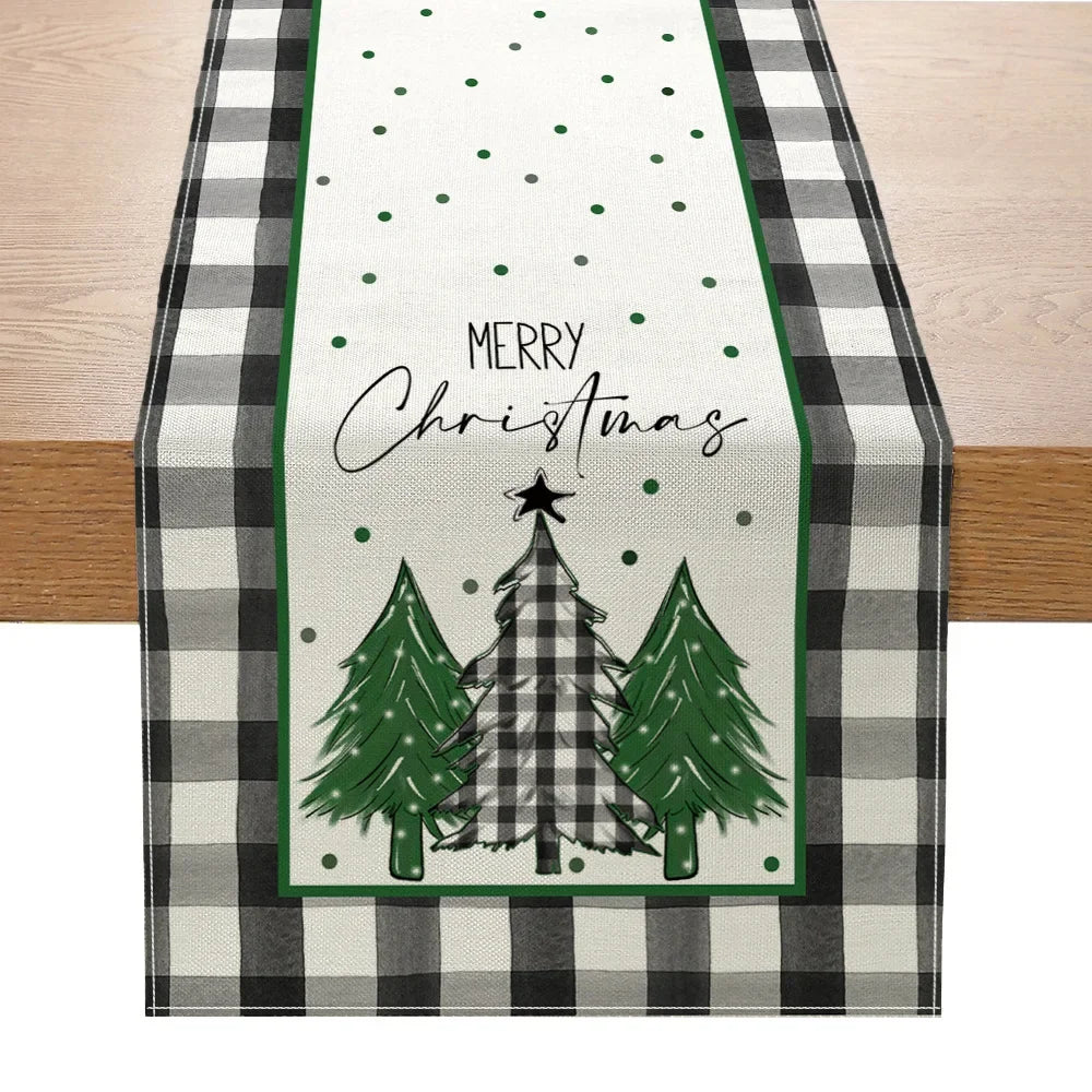 Linen Christmas Table Runner