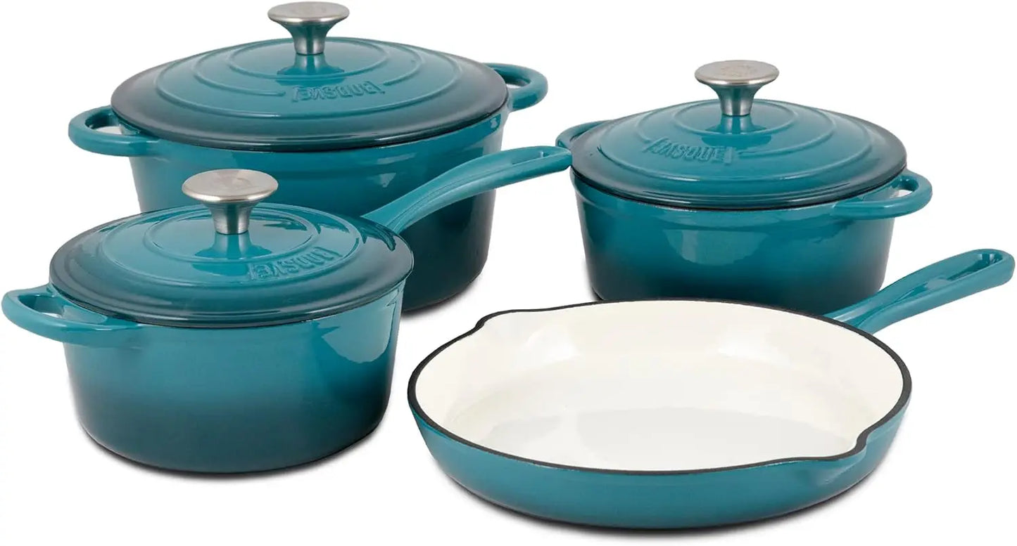 Enameled Cast Iron Cookware Set