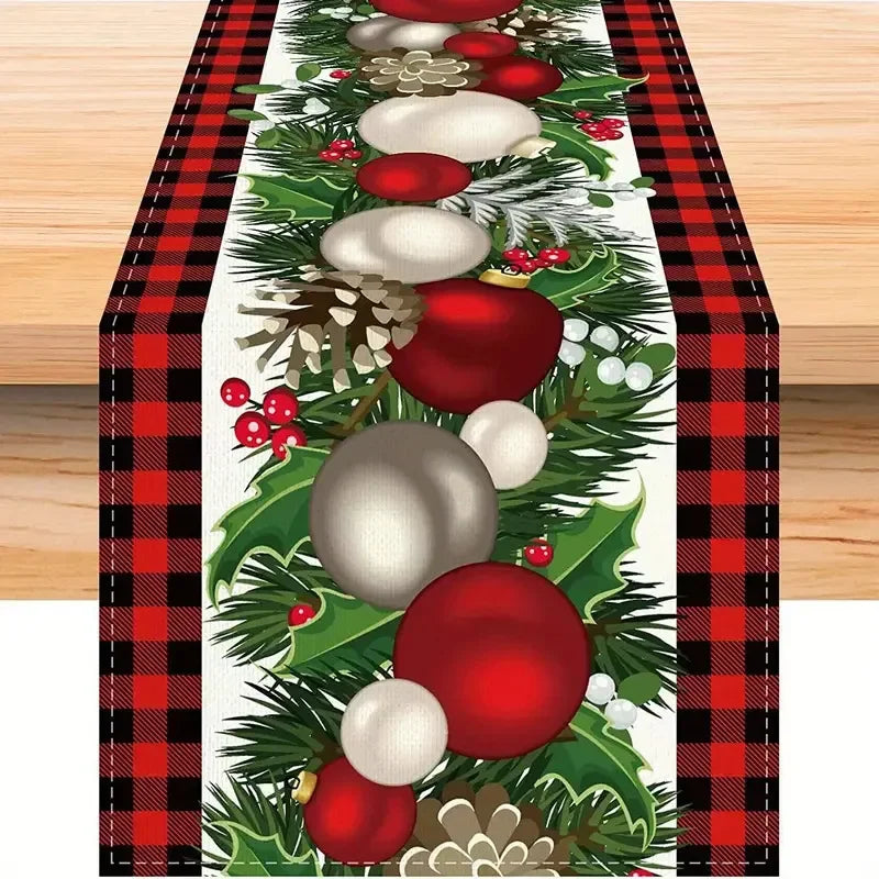 Linen Christmas Table Runner