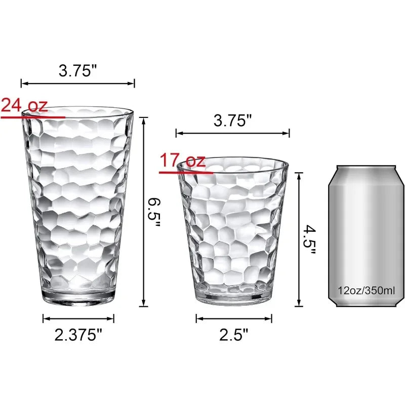 16 and 24 oz Plastic Tumblers