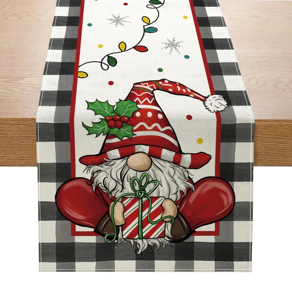 Linen Christmas Table Runner