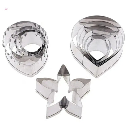 Rose Flower Cookie Cutter Set