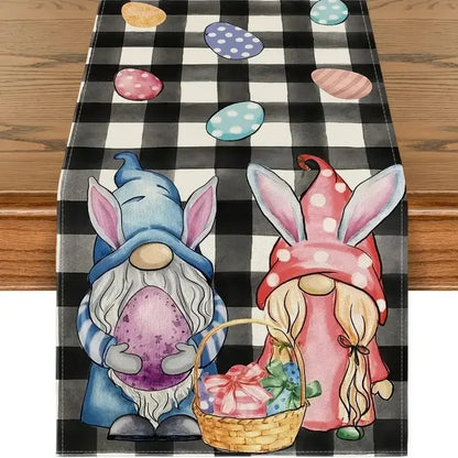 Easter Linen Table Runner