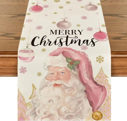 Linen Christmas Table Runner