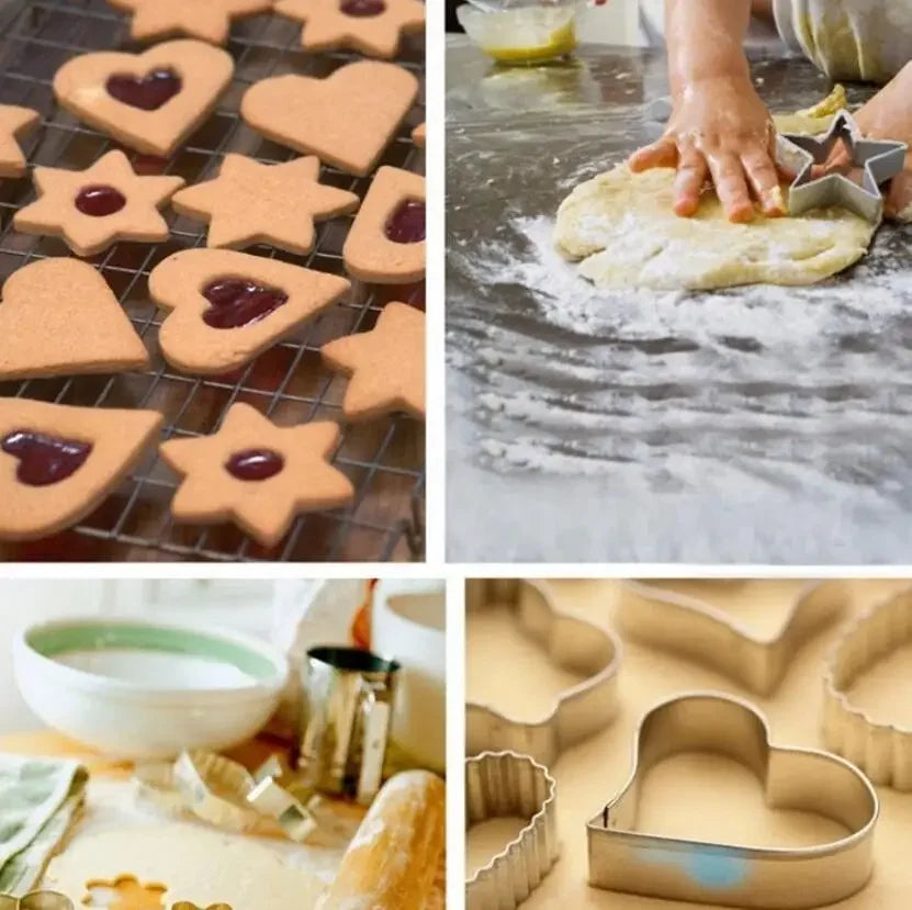 12Pcs/Set Stainless Steel Cookie Cutter