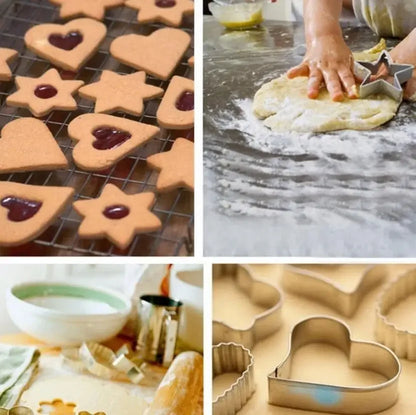 12Pcs/Set Stainless Steel Cookie Cutter