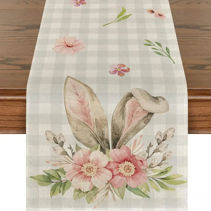 Easter Linen Table Runner