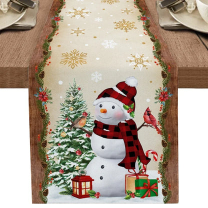 Christmas Snowflake Table Runner