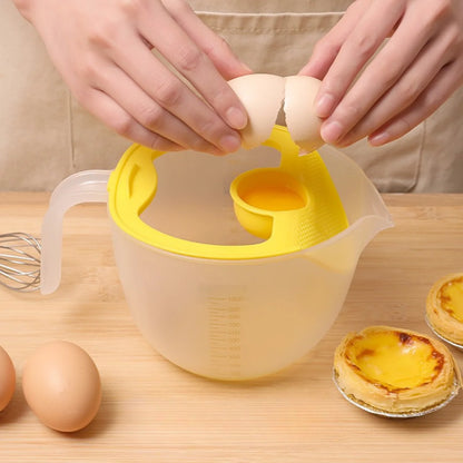 Plastic Mixing Bowl Set with Yolk Separator