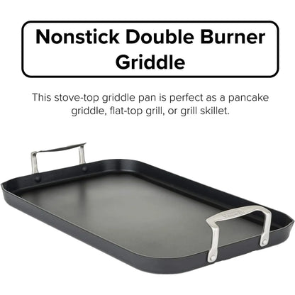 Anodized Nonstick Double Burner Griddle