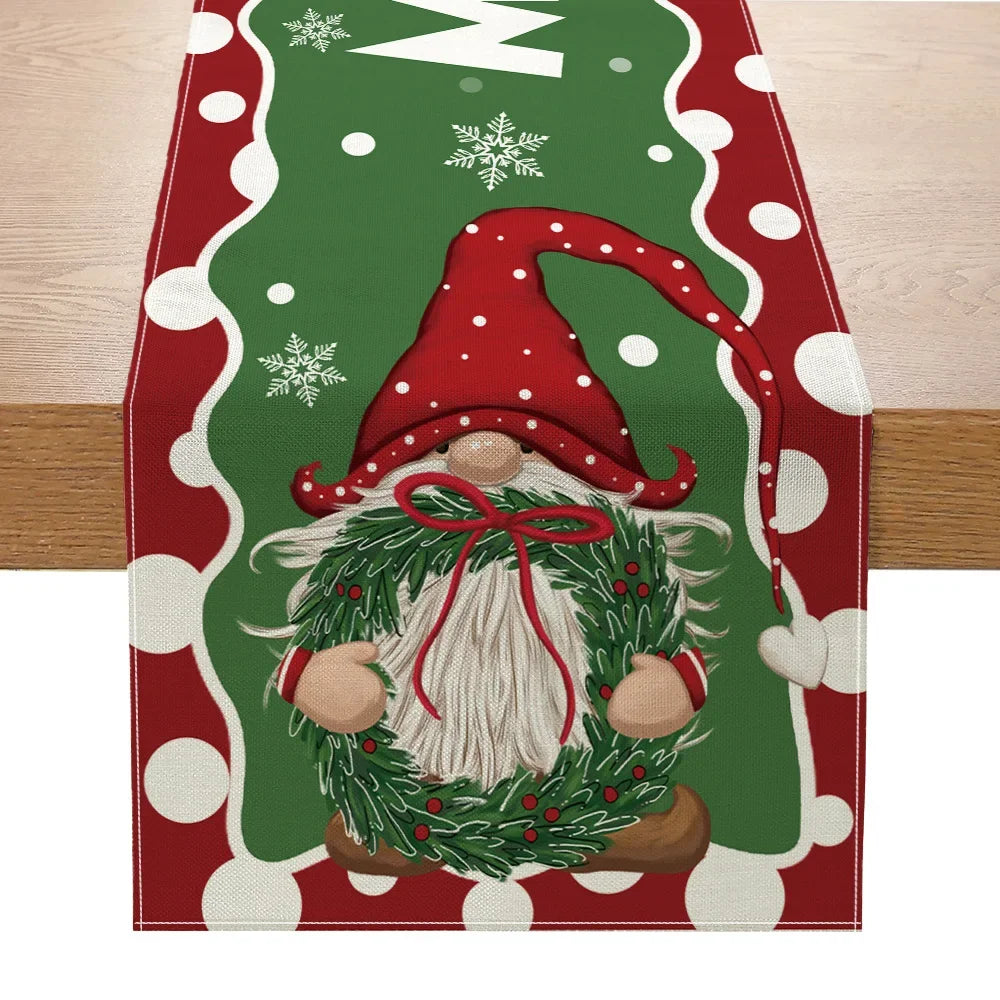 Linen Christmas Table Runner