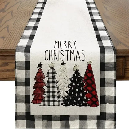 Linen Christmas Table Runner