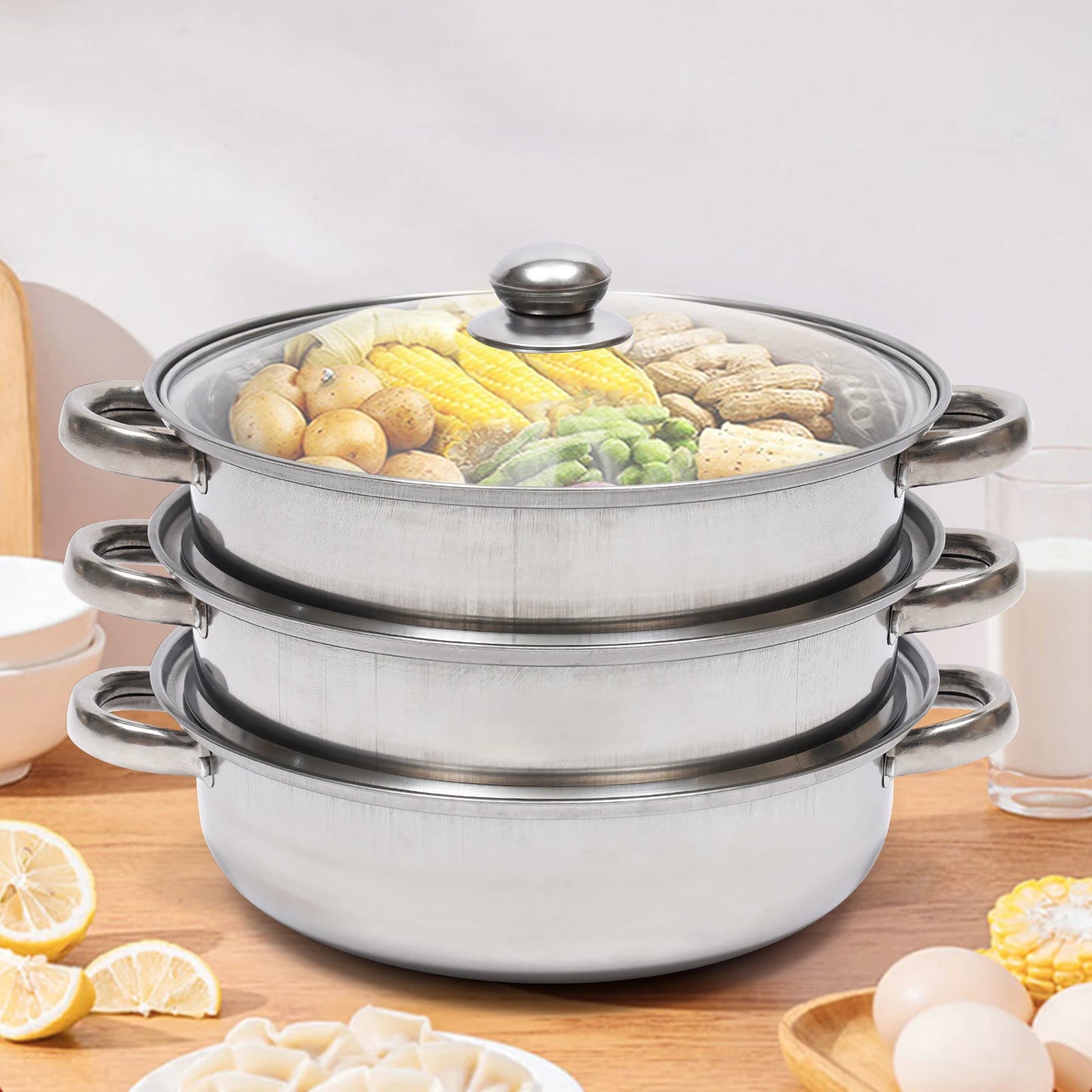 3 Tier Steam Cooker