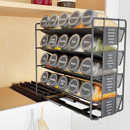 Pull Out Spice Rack Organizer